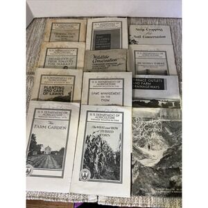 Lot Of 12 USDA 1930's Farmers Information, Environmental Control Wildlife More 2